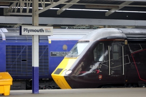 Having pulled me from Bristol 43 387 is resting at Plymouth on 1st March 2013