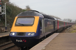 The 9:16 a.m. from Liskeard  to Paddington on 5th March 2013 is headed by 43 137